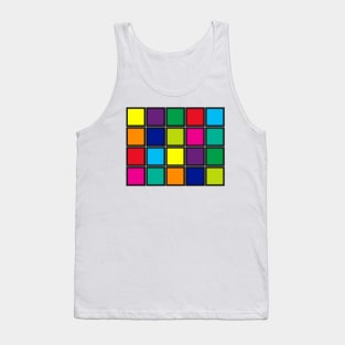 Multicolor Squares Tank Top